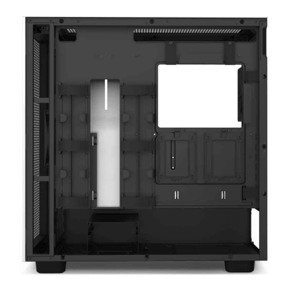 (image for) NZXT H7 Flow Black-White Mid Tower Tempered Glass PC Gaming Case